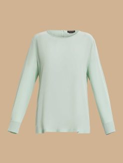 Marina Rinaldi Chemisier En Crepe De Chine De Soie | Blouses Et Chemises