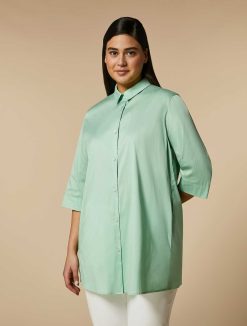 Marina Rinaldi Tunique En Popeline De Coton Melange | Blouses Et Chemises