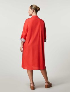 Marina Rinaldi Robe En Popeline De Coton | Robes