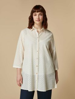 Marina Rinaldi Chemise En Broderie Anglaise | Blouses Et Chemises