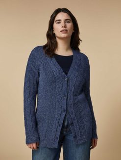 Marina Rinaldi Cardigan En Fil Lurex | Tricots