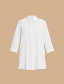 Marina Rinaldi Chemise En Popeline Extensible | Blouses Et Chemises