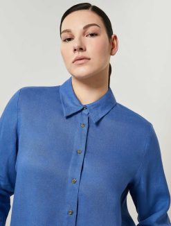 Marina Rinaldi Chemise En Toile De Lin | Blouses Et Chemises