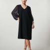 Marina Rinaldi Robe Crepe Envers Satin | Des Vetements Formels