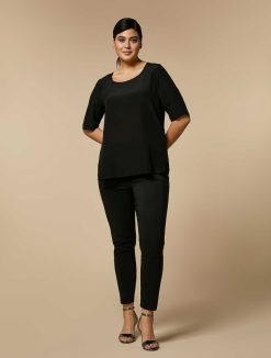 Marina Rinaldi Chemisier En Crepe De Chine De Soie | Blouses Et Chemises