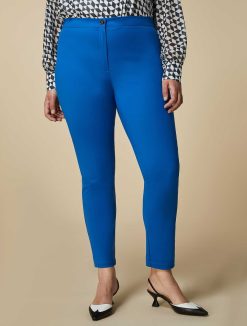 Marina Rinaldi Pantalon Slim En Toile De Coton | Pantalon