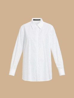 Marina Rinaldi Chemise En Popeline Ornee De Strass | Blouses Et Chemises