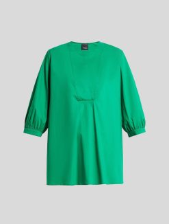 Marina Rinaldi Blouse En Popeline De Coton | Blouses Et Chemises