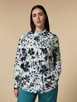 Marina Rinaldi Chemise En Popeline Imprimee | Blouses Et Chemises