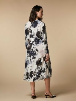 Marina Rinaldi Robe En Crepe De Chine De Soie | Robes