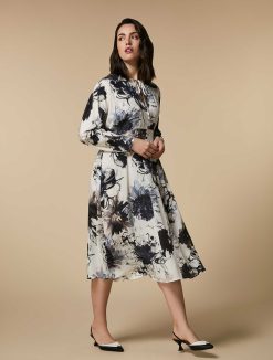 Marina Rinaldi Robe En Crepe De Chine De Soie | Robes