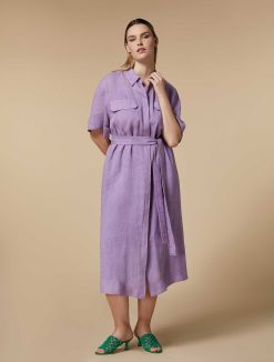 Marina Rinaldi Robe Chemise En Lin | Robes