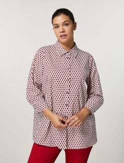 Marina Rinaldi Chemise En Popeline De Coton | Blouses Et Chemises