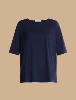 Marina Rinaldi T-Shirt En Jersey Et Popeline | Blouses Et Chemises