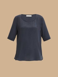 Marina Rinaldi Chemisier En Crepe De Chine De Soie | Blouses Et Chemises