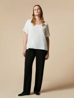 Marina Rinaldi Pantalon Cigarette En Triacetate | Pantalon