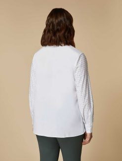 Marina Rinaldi Chemise En Popeline Ornee De Strass | Blouses Et Chemises