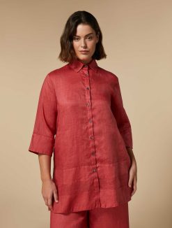 Marina Rinaldi Tunique En Toile Ramie | Blouses Et Chemises