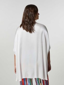 Marina Rinaldi Chemise En Satin De Viscose | Blouses Et Chemises