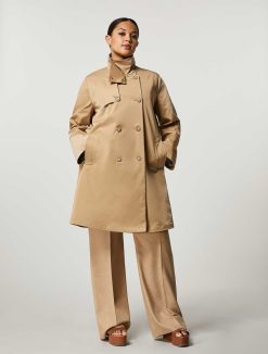 Marina Rinaldi Trench-Coat En Gabardine Deperlant | Manteaux Et Trenchs