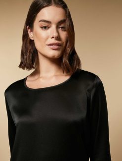 Marina Rinaldi Chemisier Carre En Satin | Blouses Et Chemises