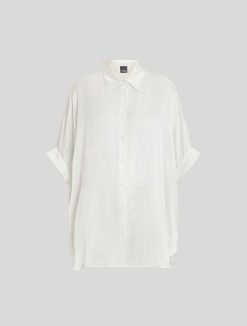 Marina Rinaldi Chemise En Satin De Viscose | Blouses Et Chemises