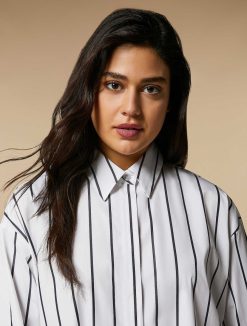 Marina Rinaldi Chemise En Popeline Rayee | Blouses Et Chemises