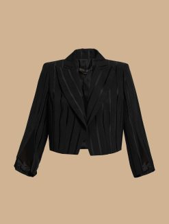 Marina Rinaldi Veste En Crepe Jacquard | Veste Et Blazers