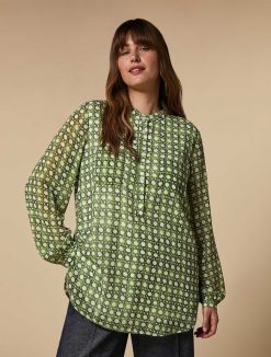 Marina Rinaldi Chemise En Georgette Imprimee | Blouses Et Chemises