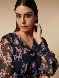 Marina Rinaldi Blouse En Georgette Imprimee | Blouses Et Chemises