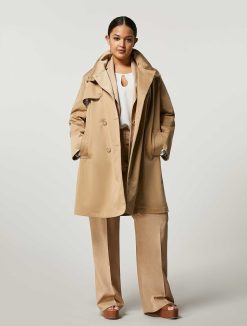 Marina Rinaldi Trench-Coat En Gabardine Deperlant | Manteaux Et Trenchs