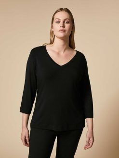 Marina Rinaldi T-Shirt En Jersey De Viscose | Essentiel