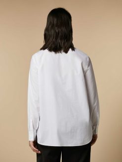 Marina Rinaldi Chemise En Popeline Ornee De Dentelle | Blouses Et Chemises