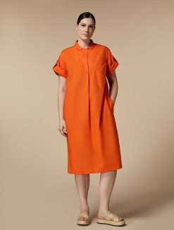 Marina Rinaldi Robe En Popeline De Coton | Robes