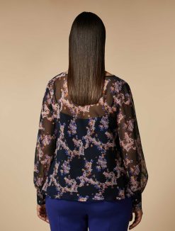 Marina Rinaldi Blouse En Georgette Imprimee | Blouses Et Chemises