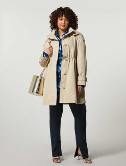 Marina Rinaldi Trench-Coat En Coton Deperlant | Manteaux Et Trenchs