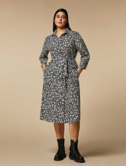 Marina Rinaldi Robe Chemise En Popeline Imprimee | Robes