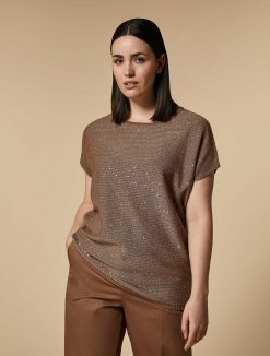 Marina Rinaldi Pull En Coton A Sequins | Tricots