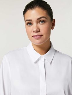 Marina Rinaldi Chemise En Popeline De Coton | Blouses Et Chemises