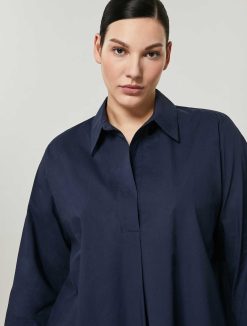 Marina Rinaldi Tunique En Popeline De Coton | Blouses Et Chemises