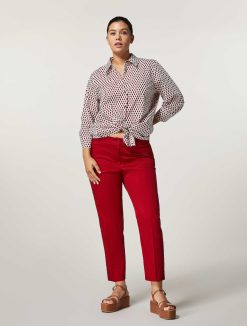 Marina Rinaldi Pantalon En Satin De Coton | Pantalon