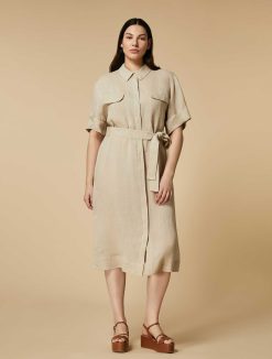 Marina Rinaldi Robe Chemise En Lin | Robes