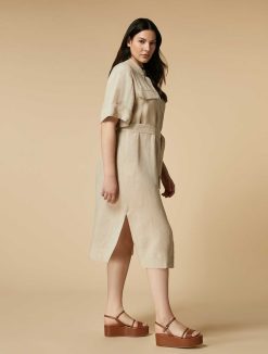 Marina Rinaldi Robe Chemise En Lin | Robes