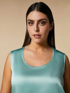 Marina Rinaldi Haut En Satin Envers | Blouses Et Chemises