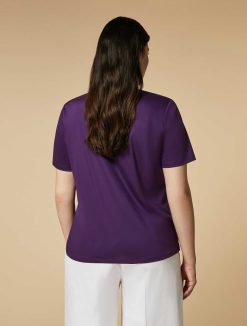 Marina Rinaldi T-Shirt En Jersey De Coton | Hauts Et T-Shirts