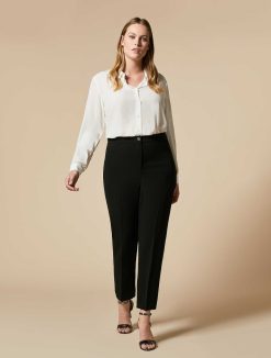 Marina Rinaldi Pantalon Slim En Cady De Triacetate | Pantalon