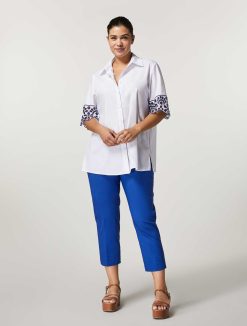 Marina Rinaldi Chemise En Popeline De Coton | Blouses Et Chemises