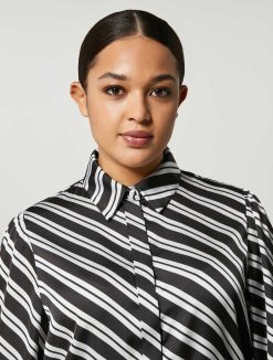 Marina Rinaldi Chemise En Satin Imprime | Blouses Et Chemises