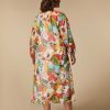 Marina Rinaldi Robe Longue En Mousseline Imprimee | Robes