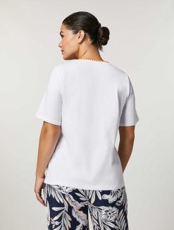 Marina Rinaldi T-Shirt En Jersey De Coton | Hauts Et T-Shirts